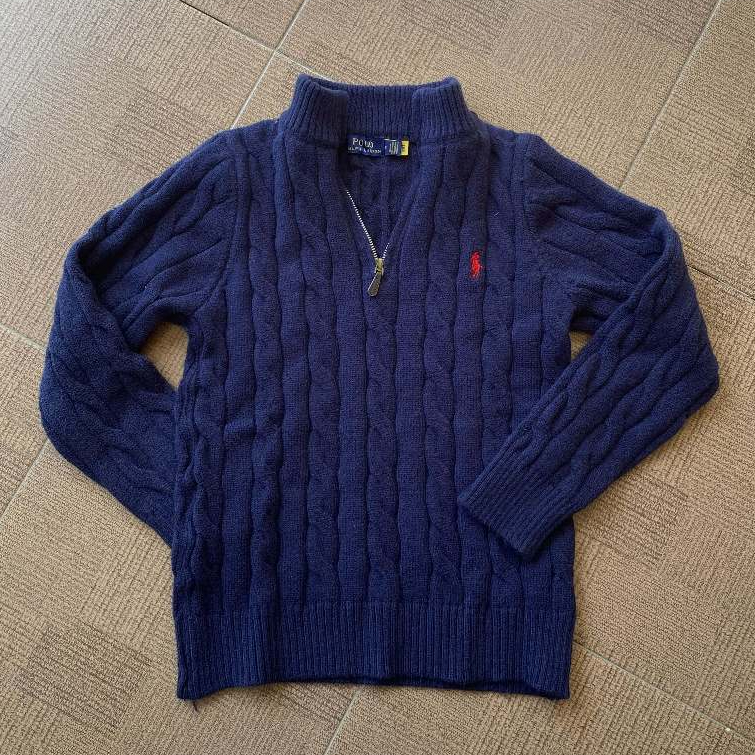 Ralph Lauren Cable Quarter Zip Navy
