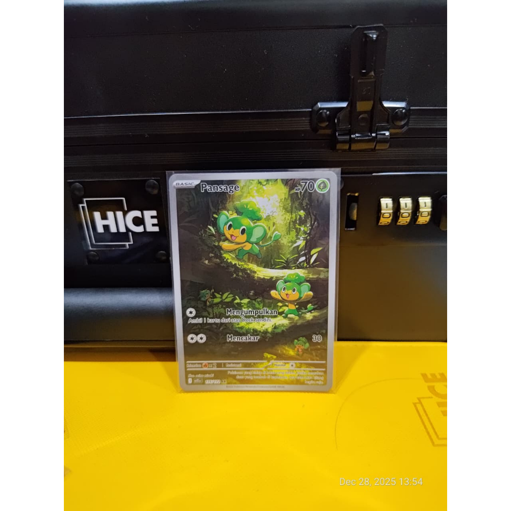 Pansage AR (175/172) Pokemon Indonesia ~ Hitam Putih SV11S