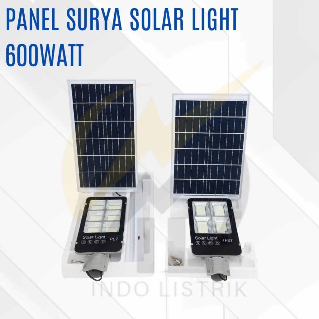 Lampu PJU Panel Surya Solar 600w IP67 / Solar Panel Surya PJU light 600w IP67