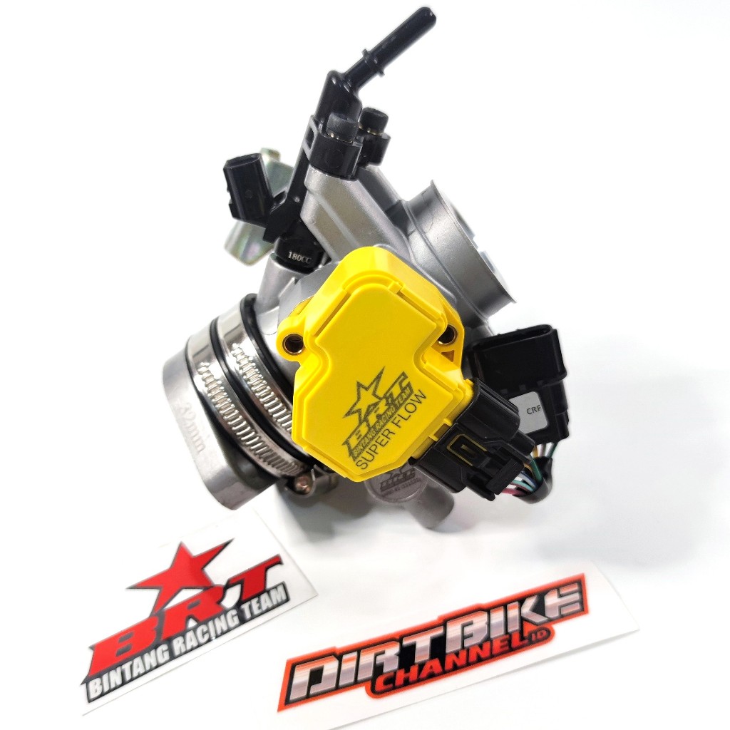 PAKET TB THROTTLE BODY BRT CRF 150 SUPER FLOW CRF 150L VERZA NEW MEGAPRO 32 33 34 36 38 40 42 MM