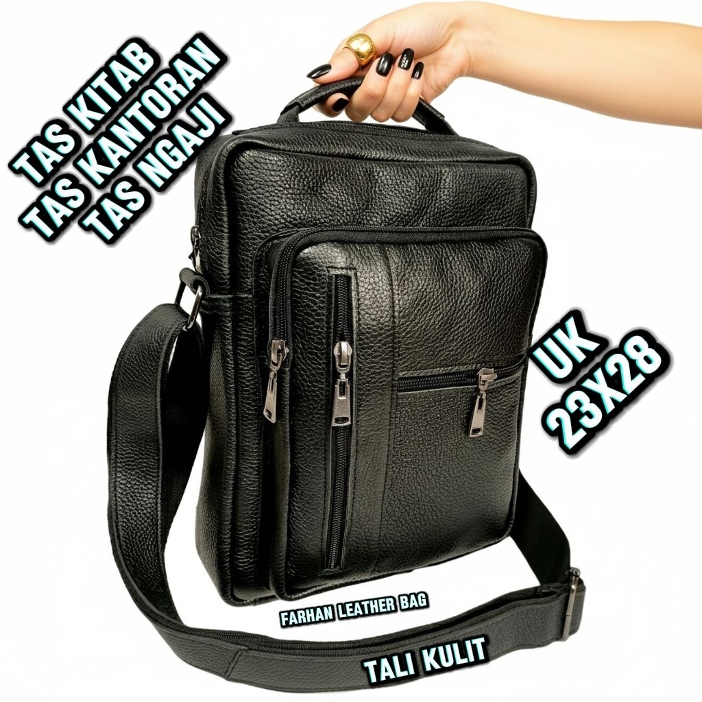 tas kitab kulit tas kantoran tas selempang pria tas kulit sapi pria