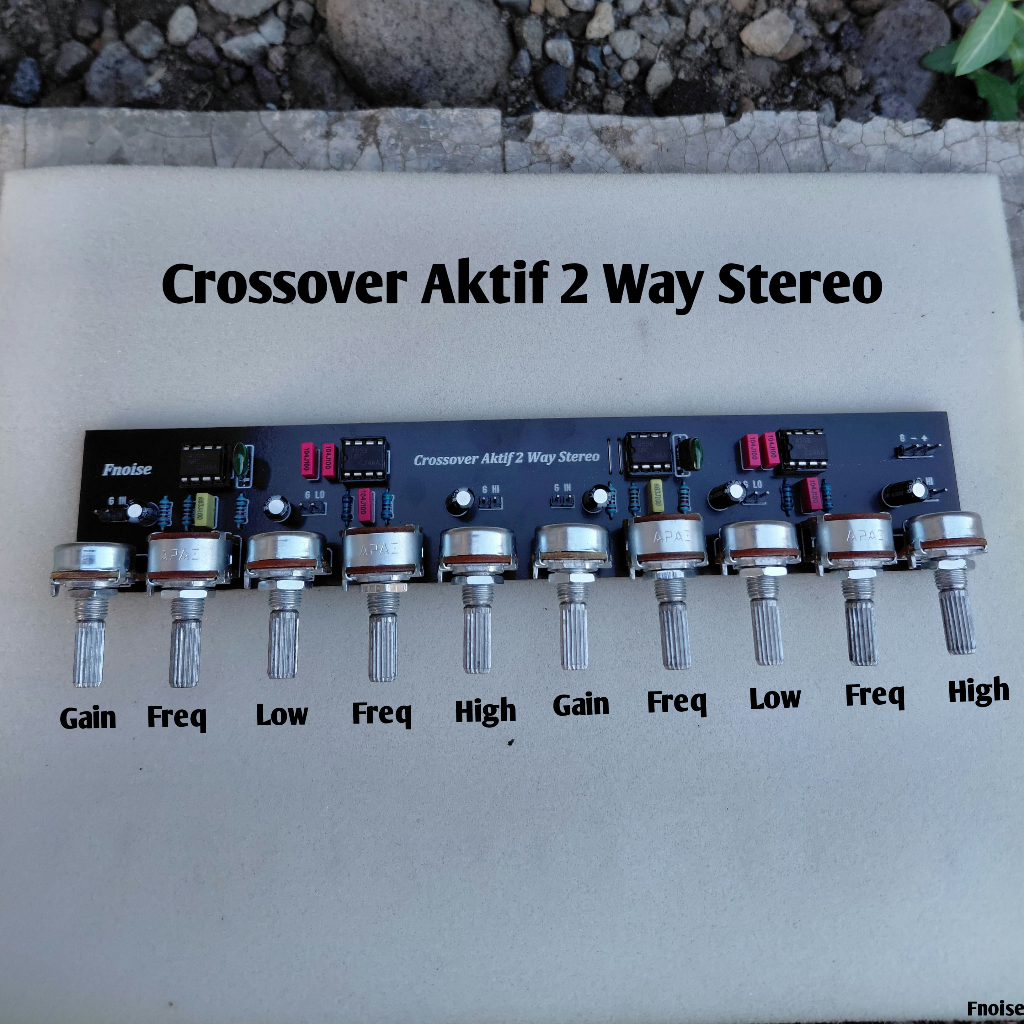 Kit Crossover Aktif 2 Way Stereo