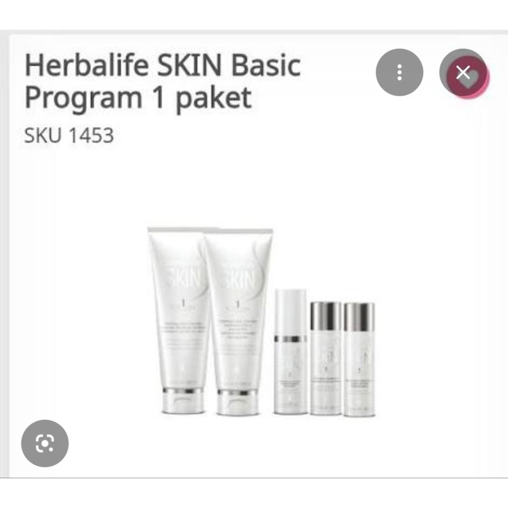 Program Basic Herbalife Skin Perawatan Wajah 1 Set Isi 5 Original