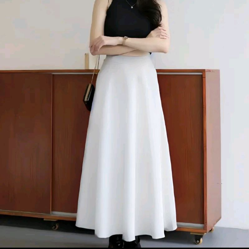 Bestpromo Audy Skirt Korean Loose Maxi Anti Kusut
