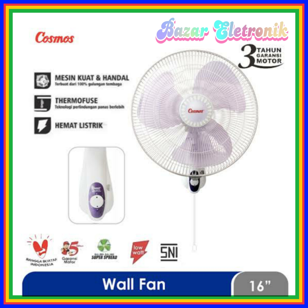 WALL FAN COSMOS 16WFW / WALL FAN COSMOS 16 WFW / WALL FAN COSMOS 16 INCI / WALL FAN COSMOS / COSMOS