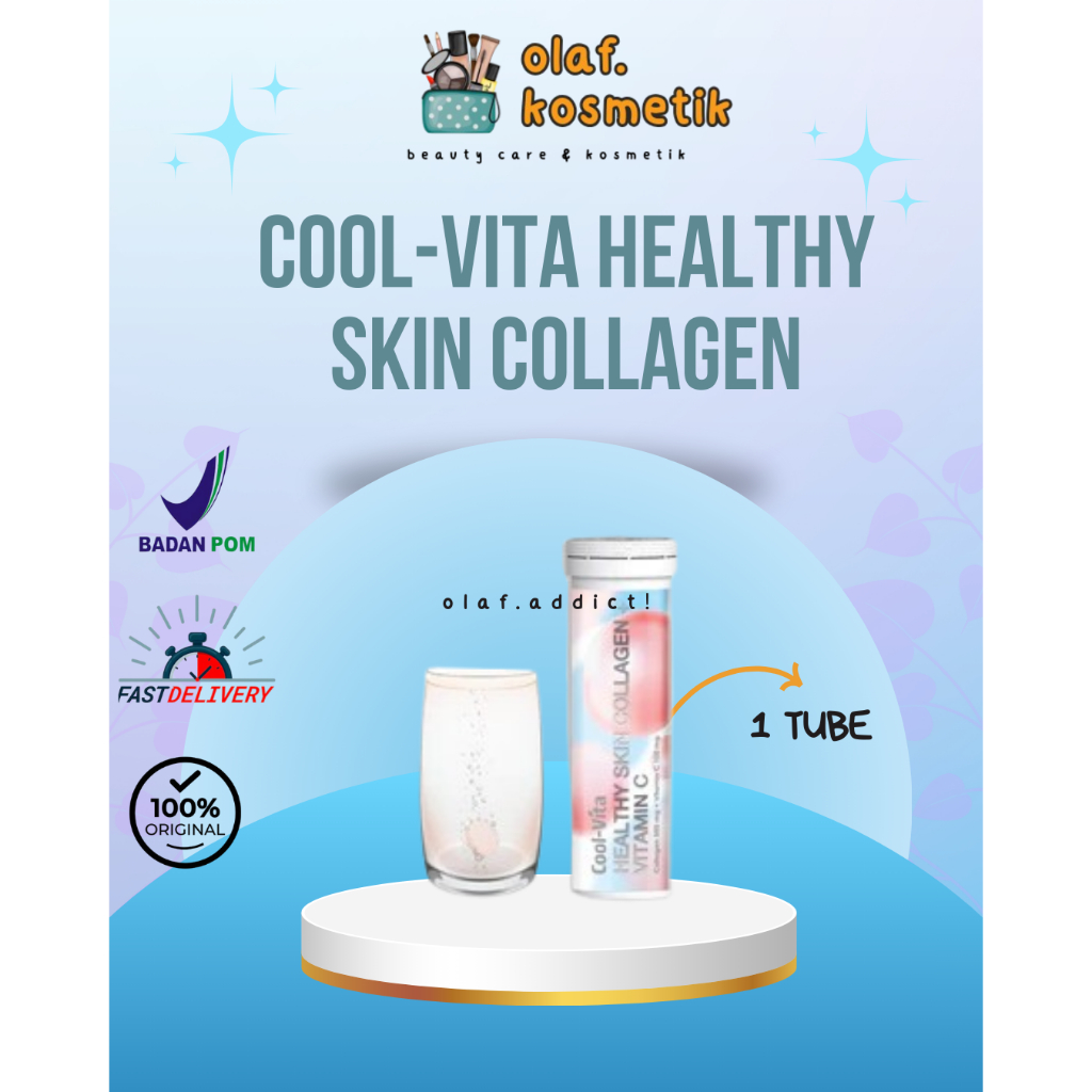 [OLAF] COOL-VITA HEALTHY SKIN COLLAGEN VITAMIN C - (ECERAN 1 TUBE @10 TABLET EFFERVESCENT)