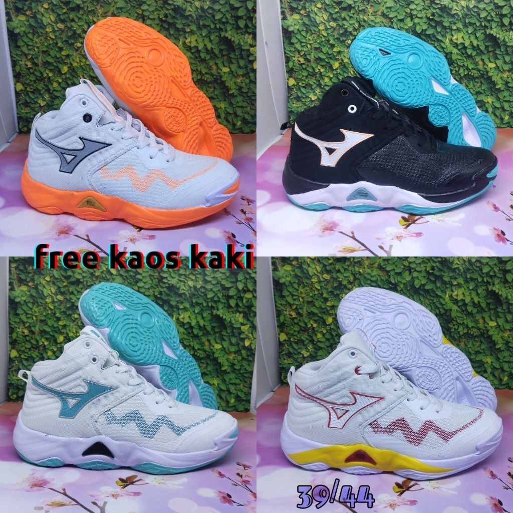 sepatu volly pria sepatu volly wave momentum 2 sepatu olahraga volly pria