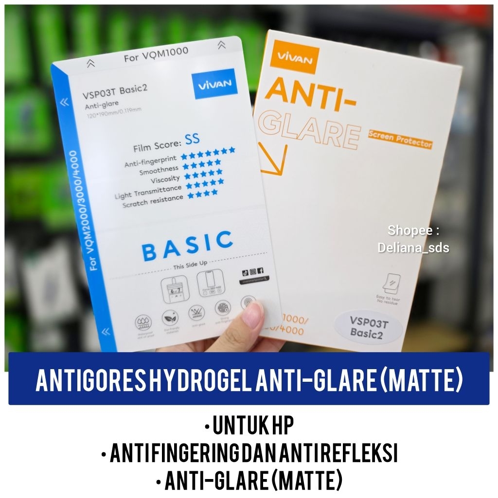 Antigores Hydrogel Vivan Matte Antigores hydrogel anti glare antigores matte antigores hydrogel matt