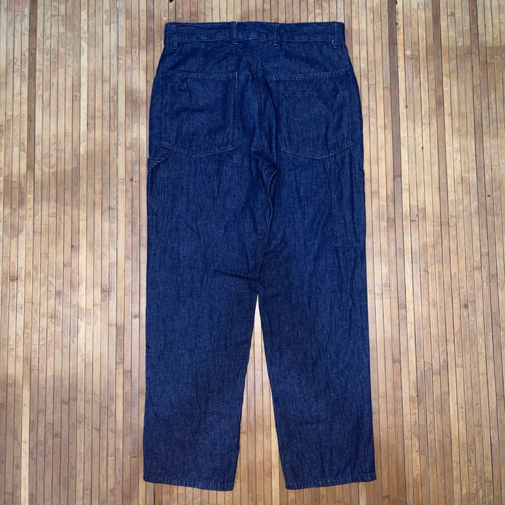 UNIQLO BAGGY INDIGO CARPENTER FATIGUE JEANS DENIM