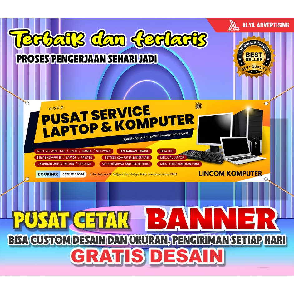 Banner Spanduk KONTER | SERVICE HP MURAHHHH (BISA REQUEST DESAIN)