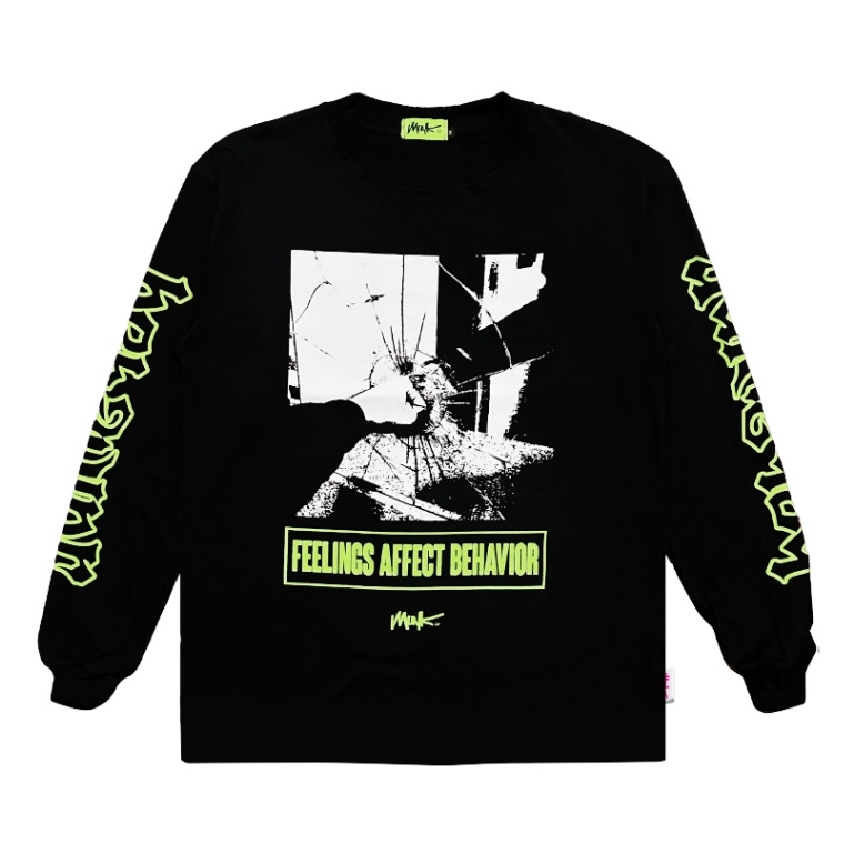 Munk.id Kaos Lengan Panjang Long Sleeve Behavior Black