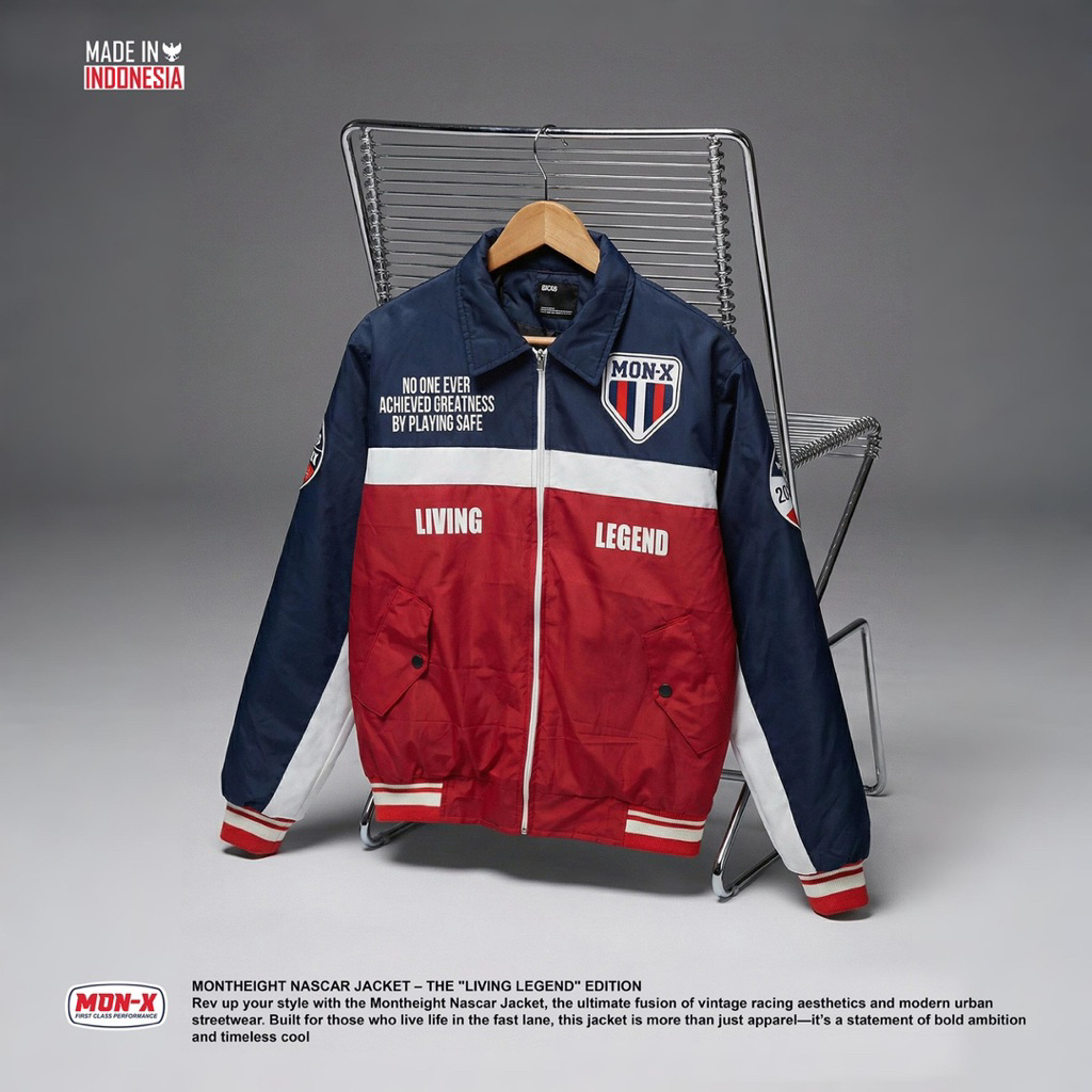 jaket parasut pria montheight jaket nascar anti angin premium distro