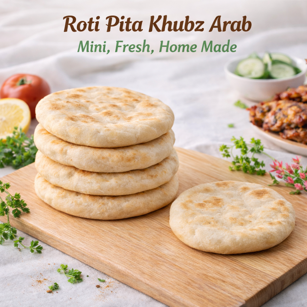 Roti Pita Roti Kantong Roti Arab Khubz Mini