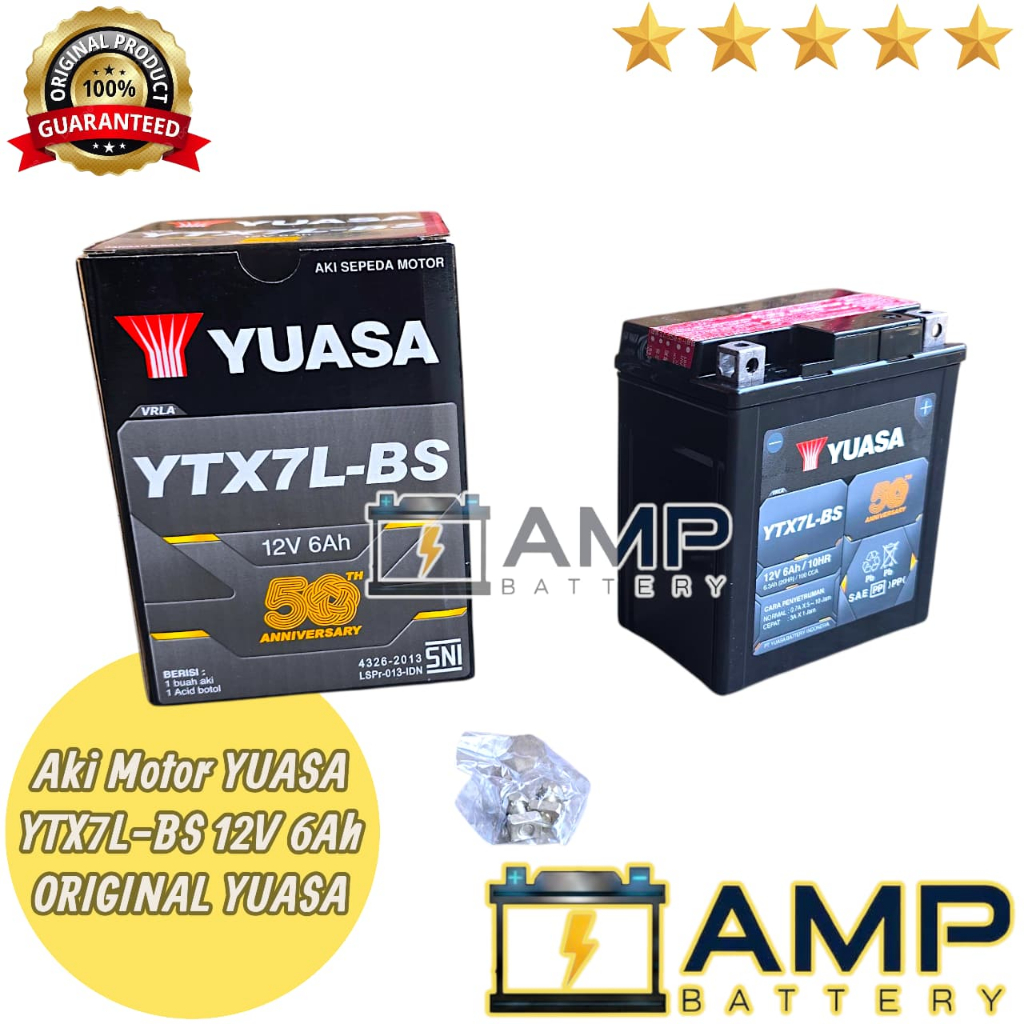 AKI ORIGINAL VESPA LX 150, SPRINT, PRIMAVERA, GTS 150, VESPA S 150, LIBERTY YUASA YTX7L-BS