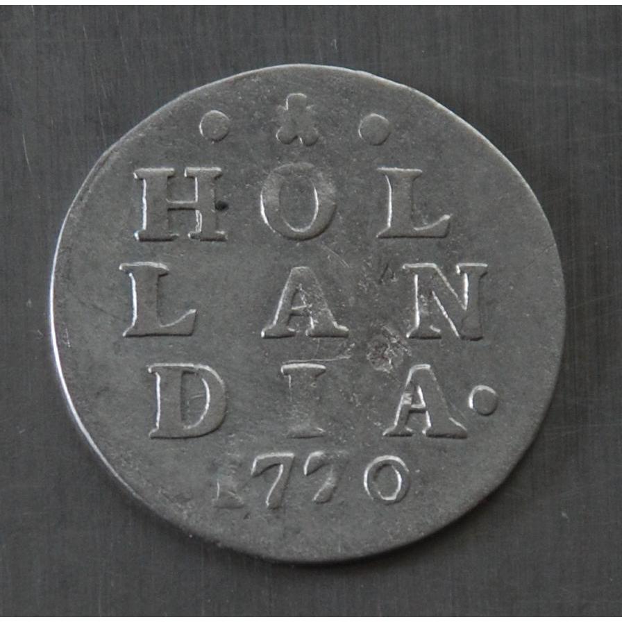 BL171 koin 2 stuiver 1770 dari Probinsi Hollandia