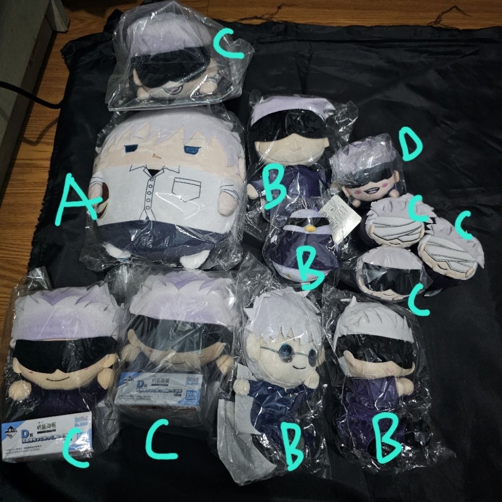 original plush gojo satoru jujutsu kaisen fuwa mochi dkk