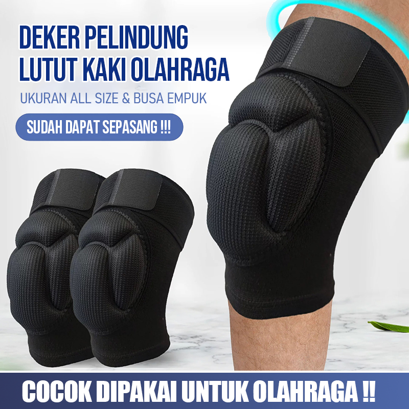 Pelindung Lutut Olahraga Sepasang Knee Pad Busa Sepasang | Pelindung Lutut Basket Voli Bola Badminto