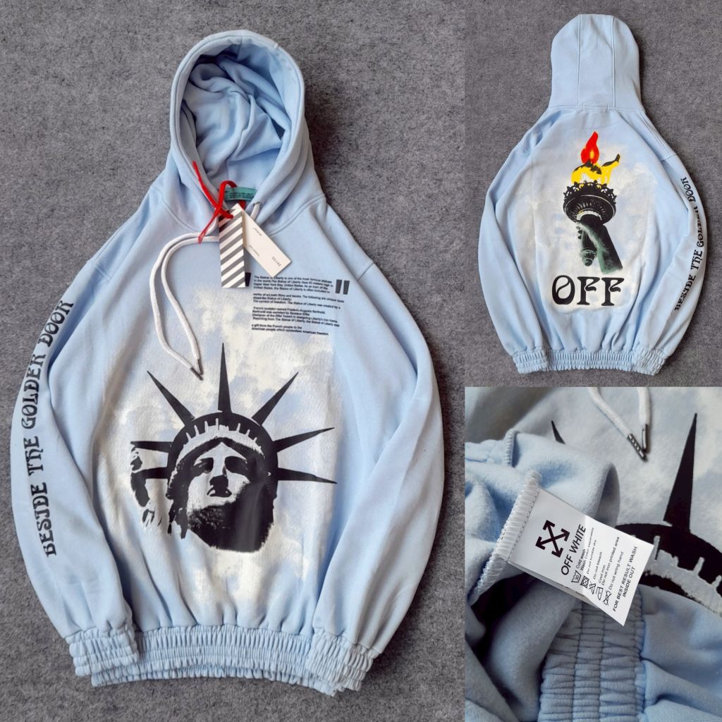 Off White Liberty Sweater Hoodie Kualitas Original Super Premium Semi Original / BM Original Bahan C