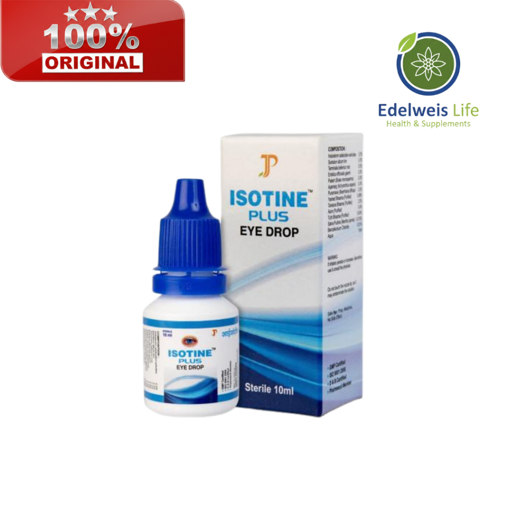 Isotine Plus eye drop, obat tetes mata katarak atau glukoma impor