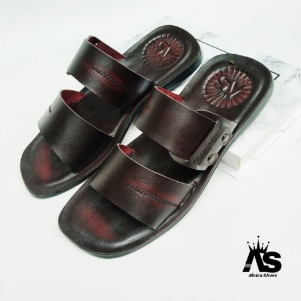Sandal pria kulit asli, Sandal santai pria kulit asli, sandal casual pria kulit asli, sandal terlari