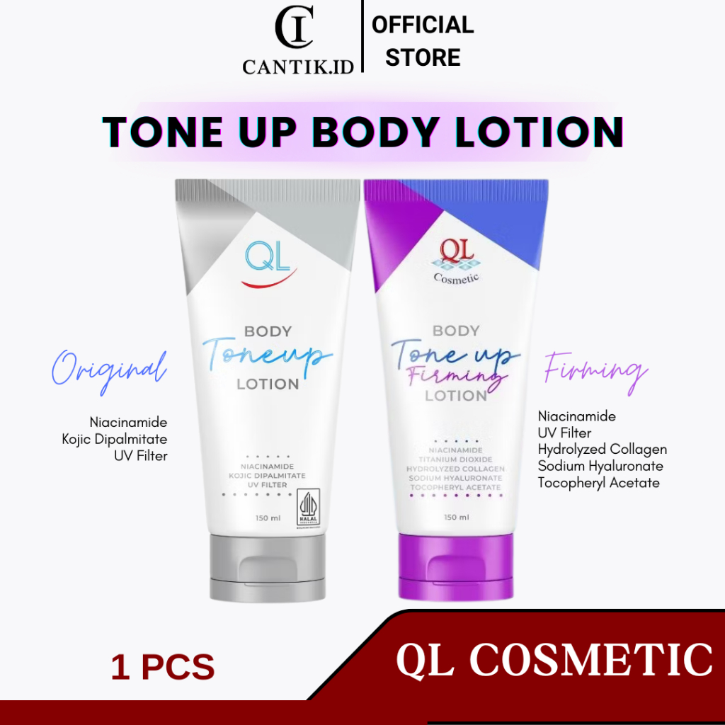 QL Body Tone Up Lotion & Body Tone Up Firming Lotion 150 ML Acid Hyaluronic | Body Tone Up Lotion
