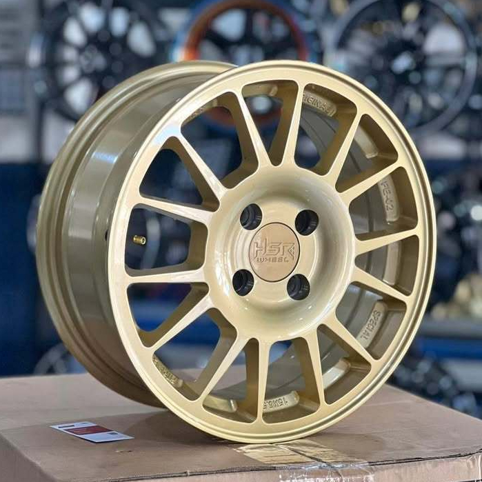 Velg Rally Gold HSR FE02 Ring 15 Promo | Pelek For Brio Agya Sigra Pcd 4x100 R15 Original