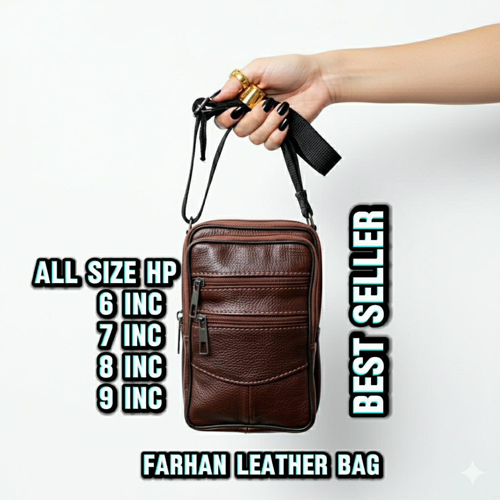 tas hp kulit tas pria tas cowok tas selempang