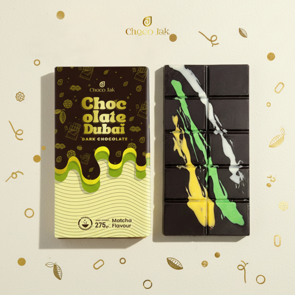 Coklat Dubai Viral Choco Jak | JUMBO [275gr] | Coklat Viral | Enak dan Lezat | Snack Cokelat Crunch