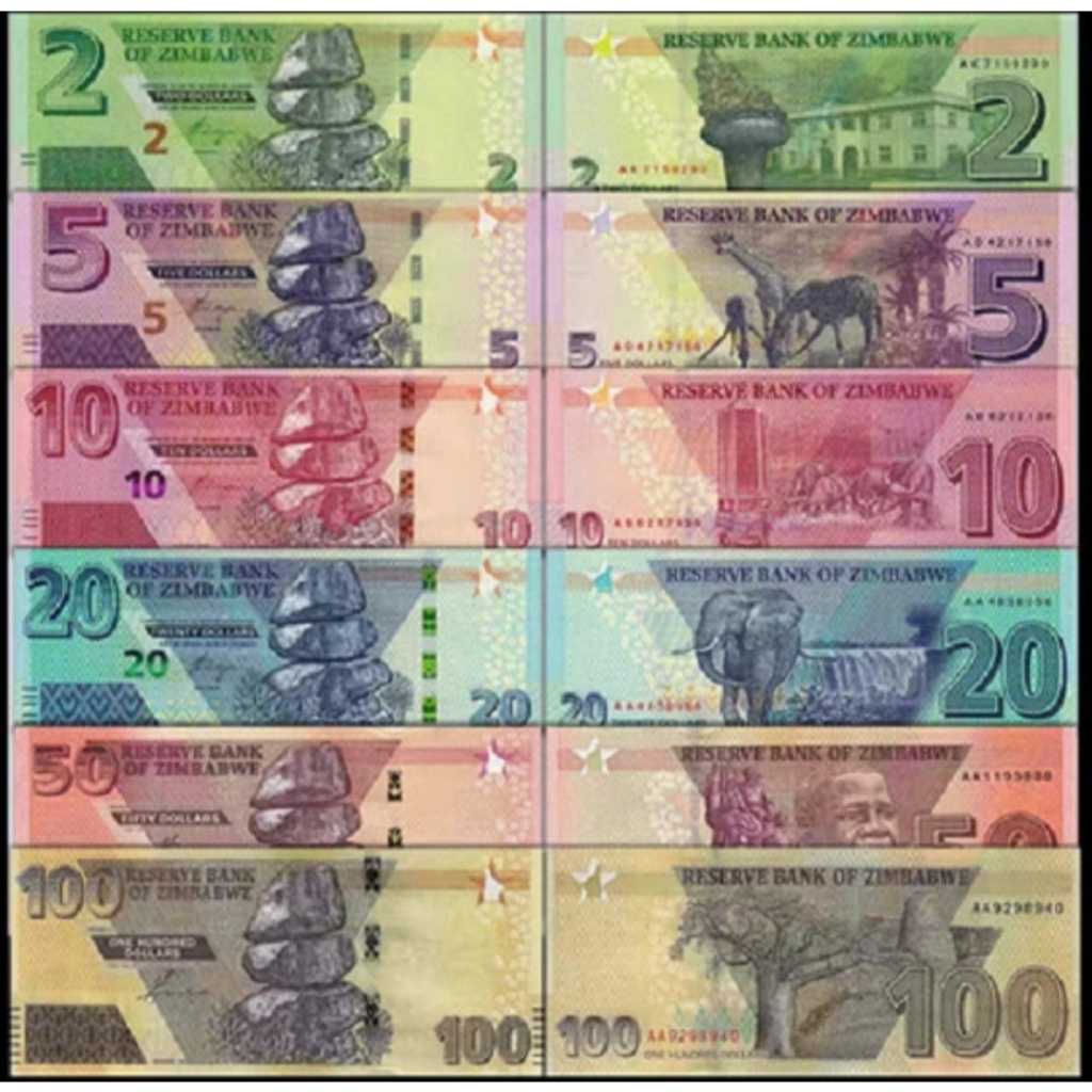 Zimbabwe Set 6 All UNC-Original-Gress