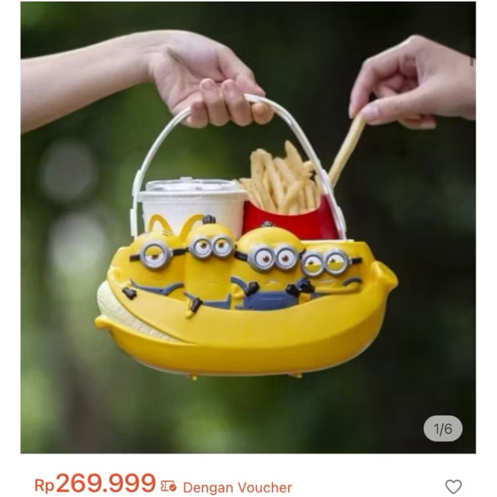 Minion Tray MCD / tempat snack minion NEW