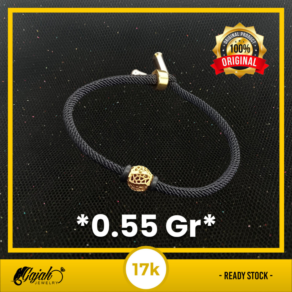 Gelang Tali Emas 17K - Toko Emas Gajah - 0.55 Gram 657
