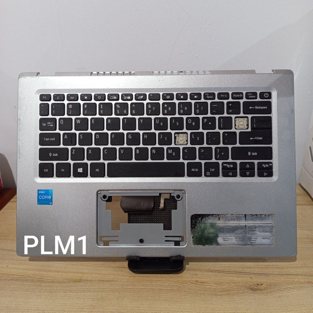 [ SILVER ] Palmrest Acer A514-54 Normal Tested Seken Original [ frame cover casing case kesing keybo