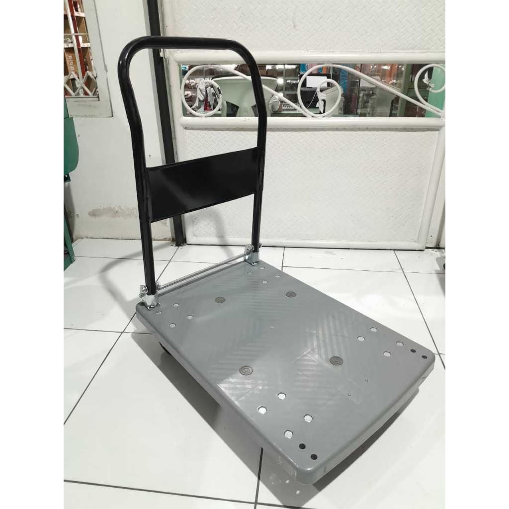 Troli Dorong Barang Kapasitas 200 Kg Roda Dua Handle Lipat untuk Pindahan