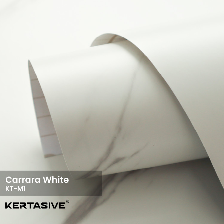 CARRARA WHITE 1Roll - PVC INTERIOR FILM KERTASIVE