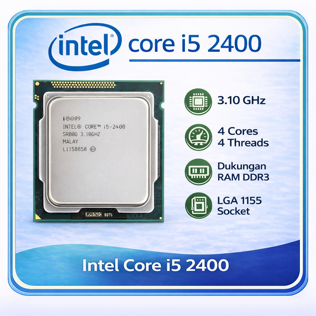 Processor Intel core i5 gen 2 (2400)