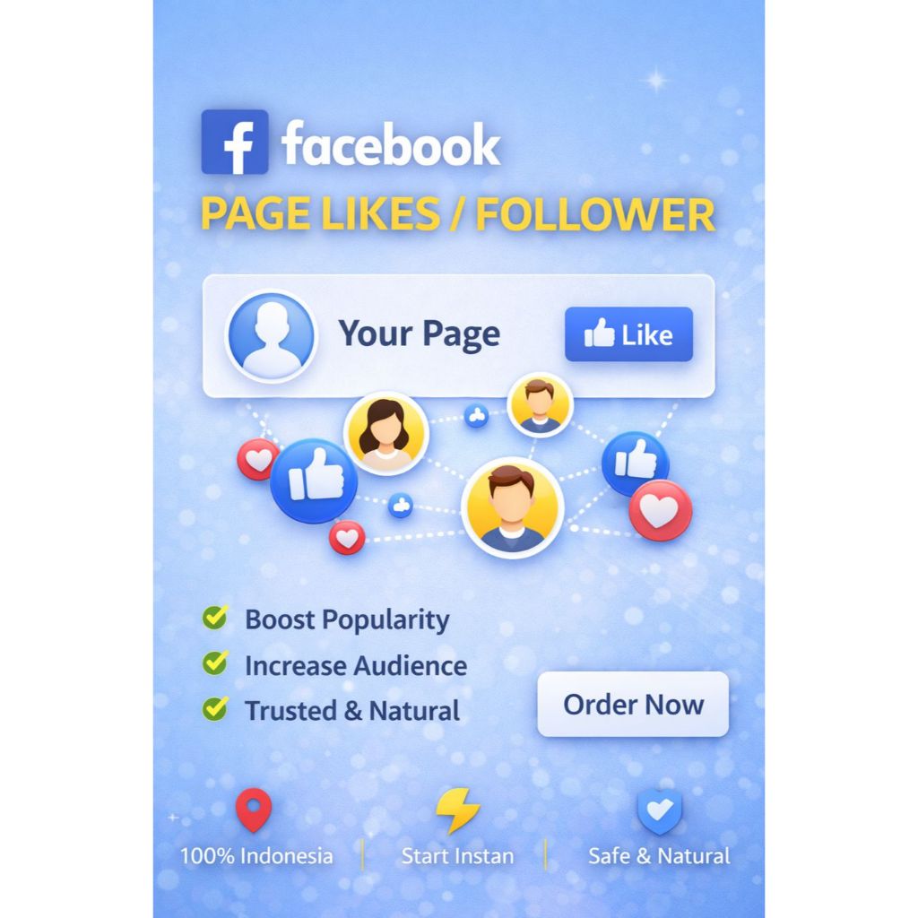 JASA FACEBOOK PAGE LIKES / FOLLOWERS