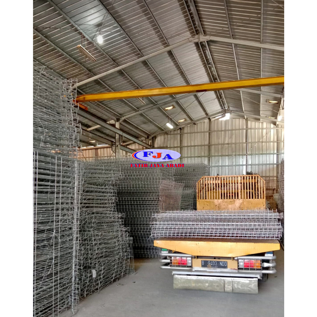 Pagar Brc Murah Electro Platting Tinggi 150 cm x Lebar 240 cm x Diameter 6 mm ( Tidak Tahan Karat )