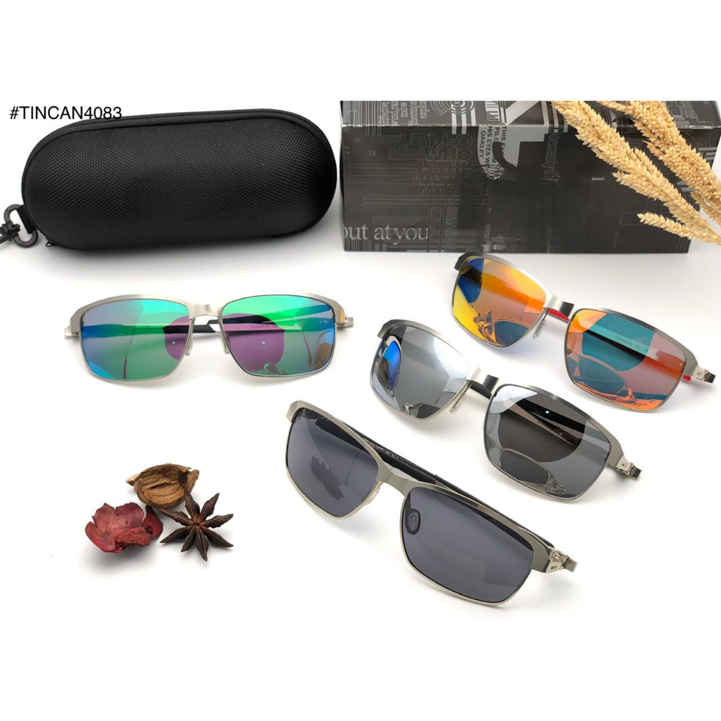 KACAMATA OKLEY TINCAN 4083 ( FRAME SILVER ) SPORT AKSESORIS LENSA POLARIZED PHOTOCROMIC ANTISILAU AN