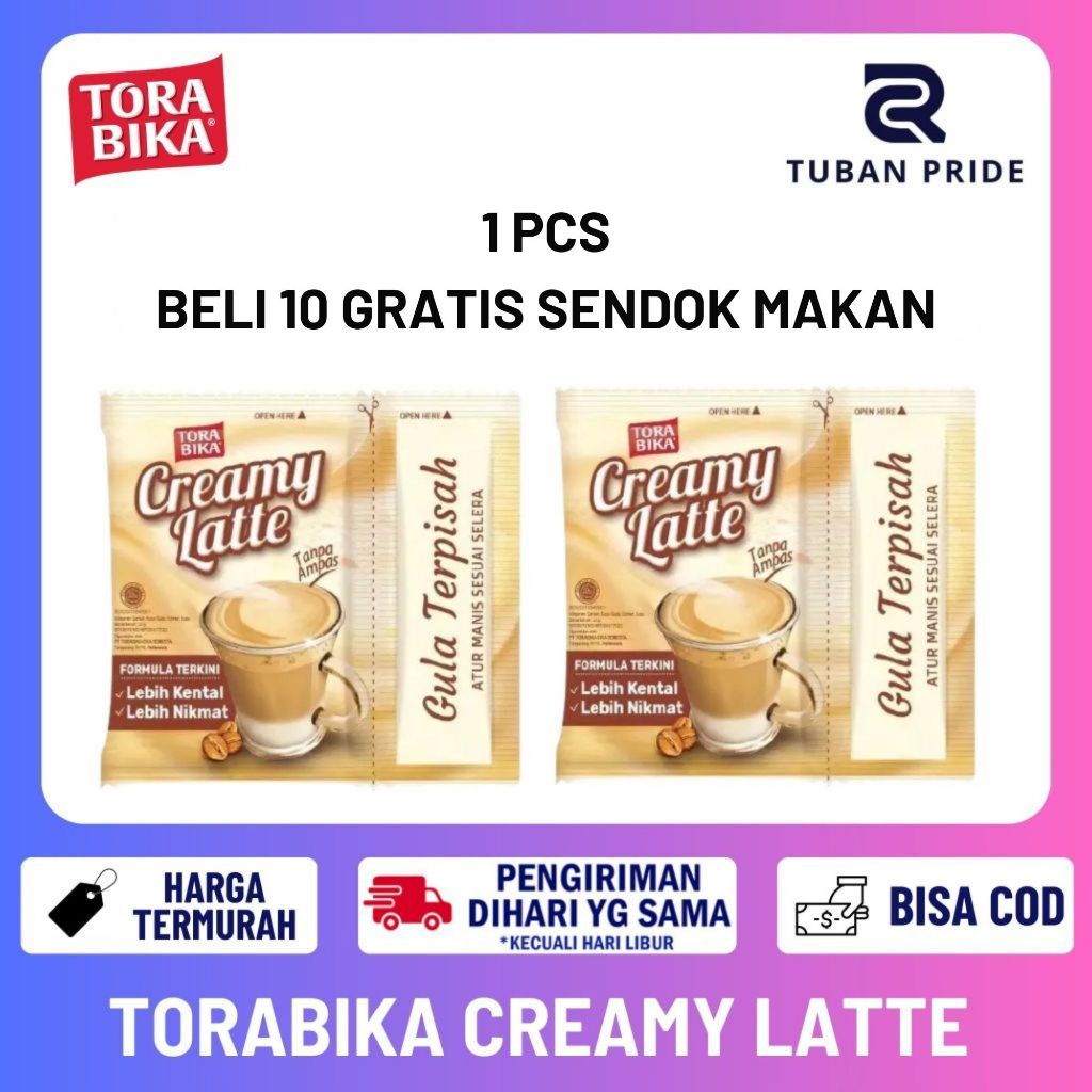 [TP] Kopi Torabika Creamy Latte 25 Gr Gratis Sendok Promo Coffee Torabika