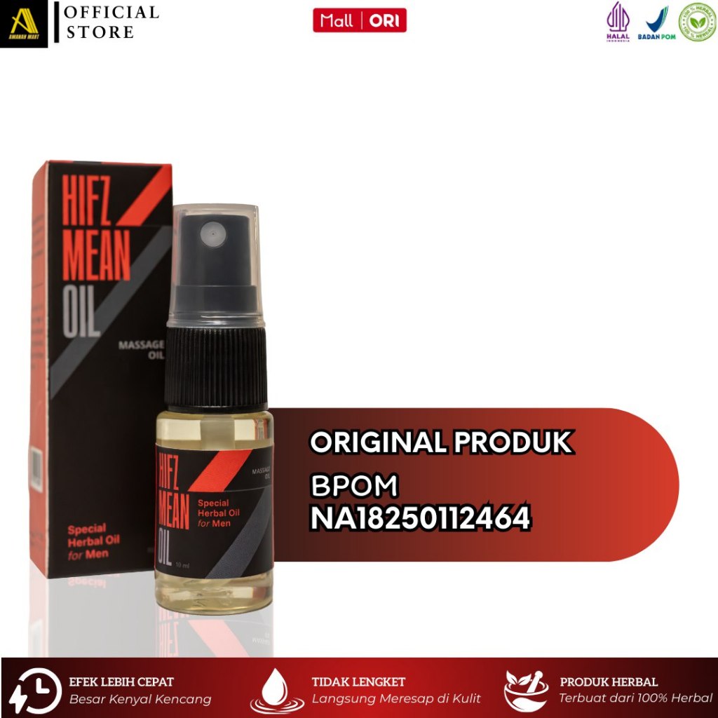 Hifz Mean Oil Minyak Oles Obat Kuat Pria Tahan Lama Tidak Kebas - Oles Kuat Pria Solusi Lemah Syahwa