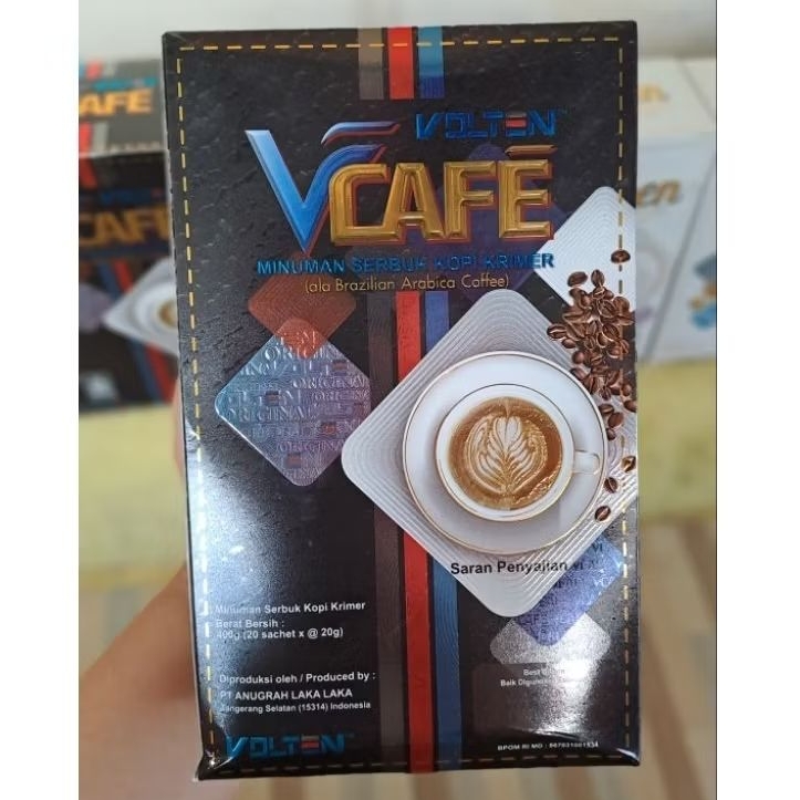 VCafe Minuman Kopi Creamer Estrak Jahe Hitam Ori by Volten