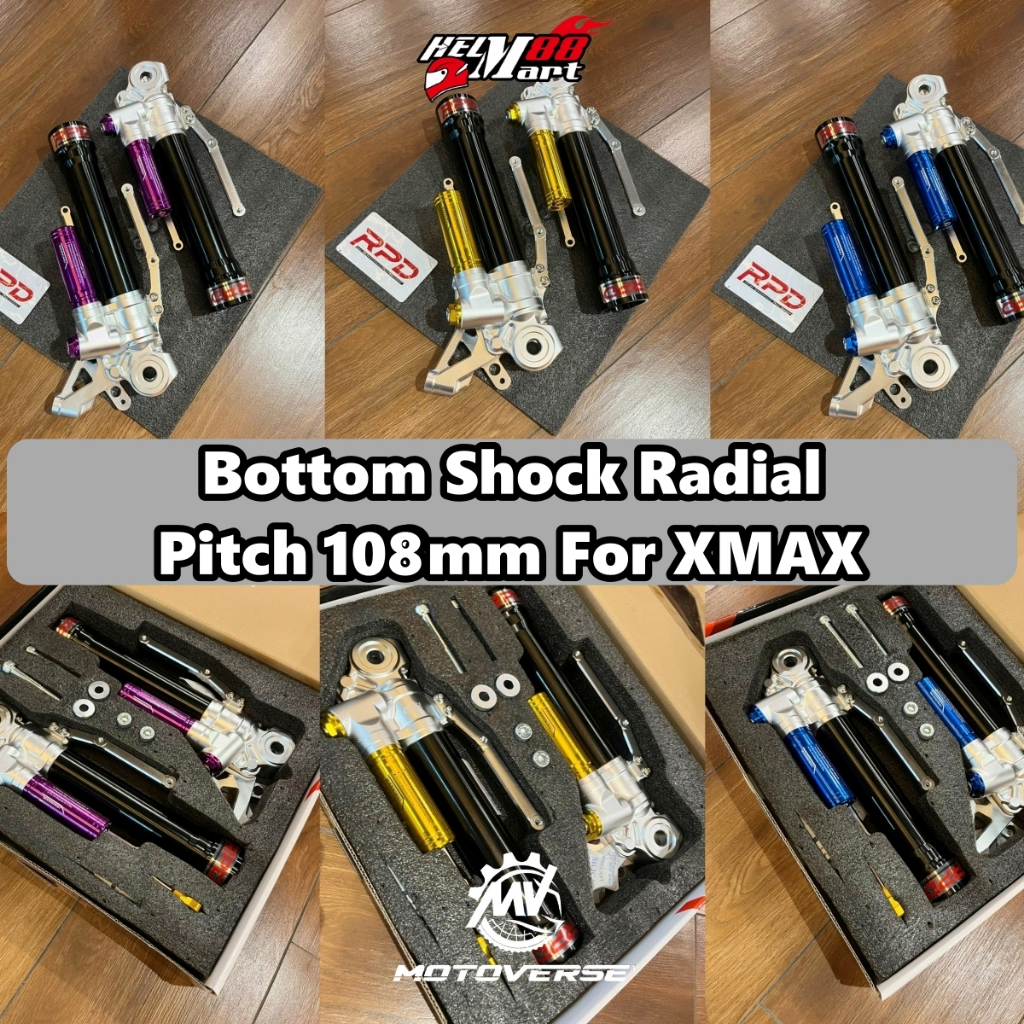 Bottom Shock XMAX Radial Pitch 108MM Shock RPD Yamaha X-MAX
