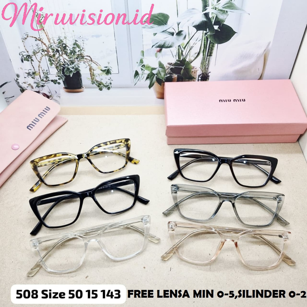 Kacamata MIRU Frame Series Size 143 | Frame Kacamata Unisex Tebal Halus Berstruktur Bertulang