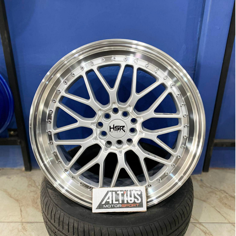 Pelek Racing Ring 19 HSR SIGI Pcd 5x100-5x114,3 Velg Mobil R19 Innova Crv HRV Outlander Mazda Cx5