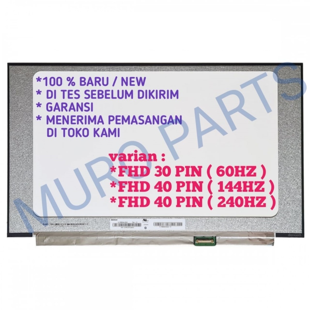 LAYAR LED LCD TUF FA506 FA506I FA506IC FA506IC-DS71-CA FA506IC-HN FA506IC-PB74 FA506IE FA506IE-US73 