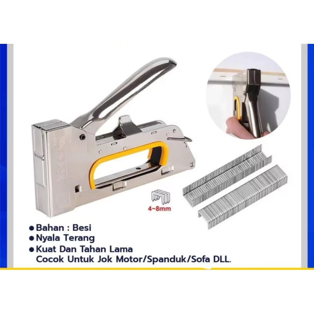 Staples tembak Staples gun tacker jok motor sta