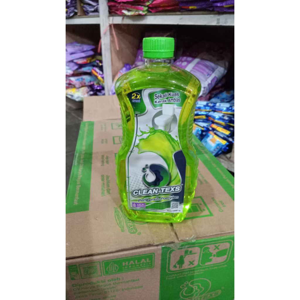 clean texs pembersih porselen kamar mandi