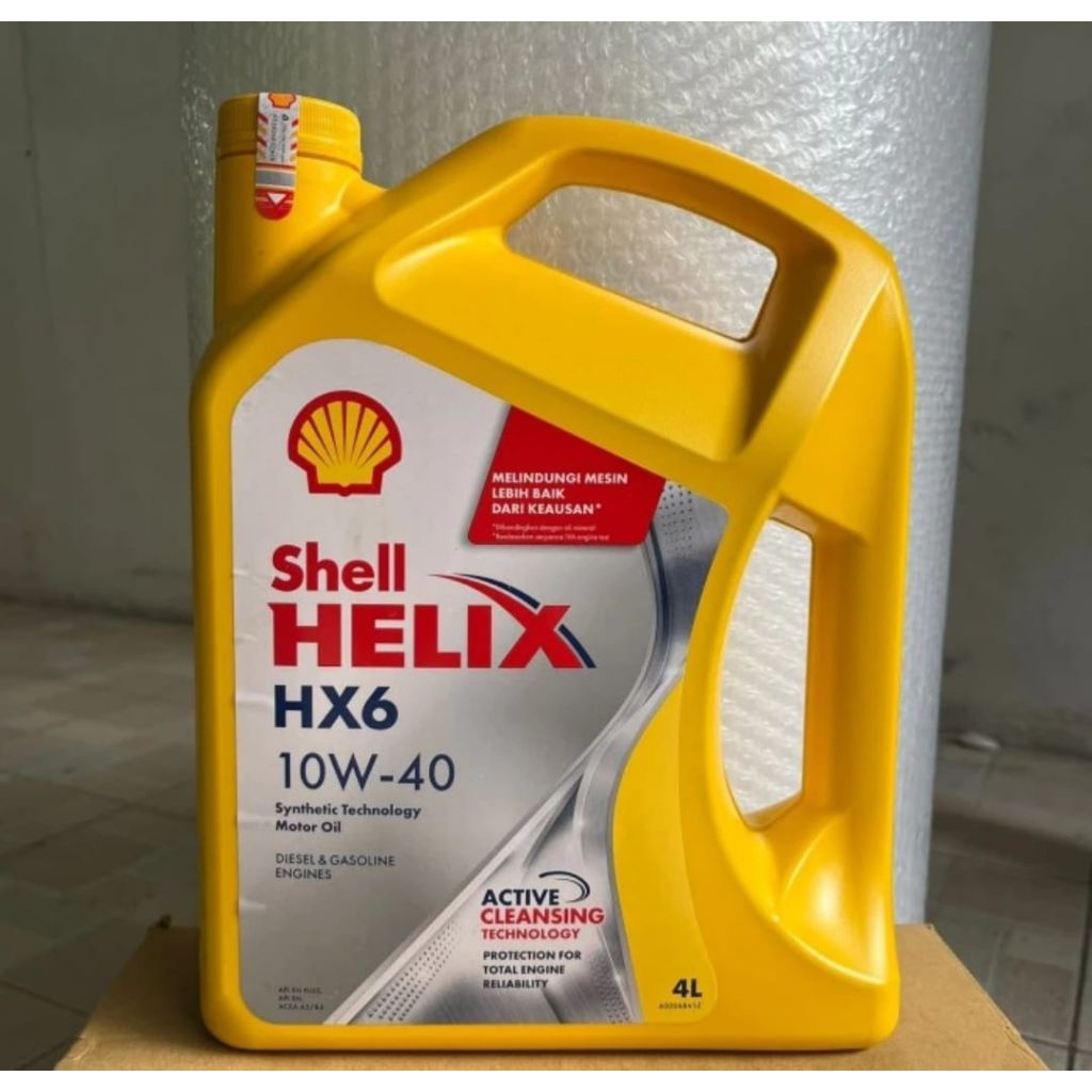 oli mobil shell hx6 10w40 (4L) original