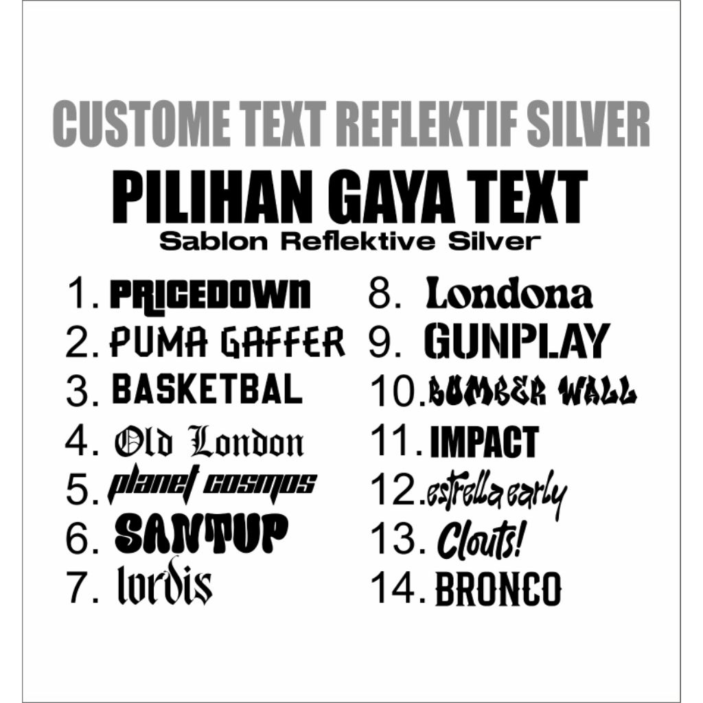 [NEW] CUSTOME REQUES TEXT SABLON REFLEKTIVE SABLON MENYALA SIAP PRES SABLON SETRIKA