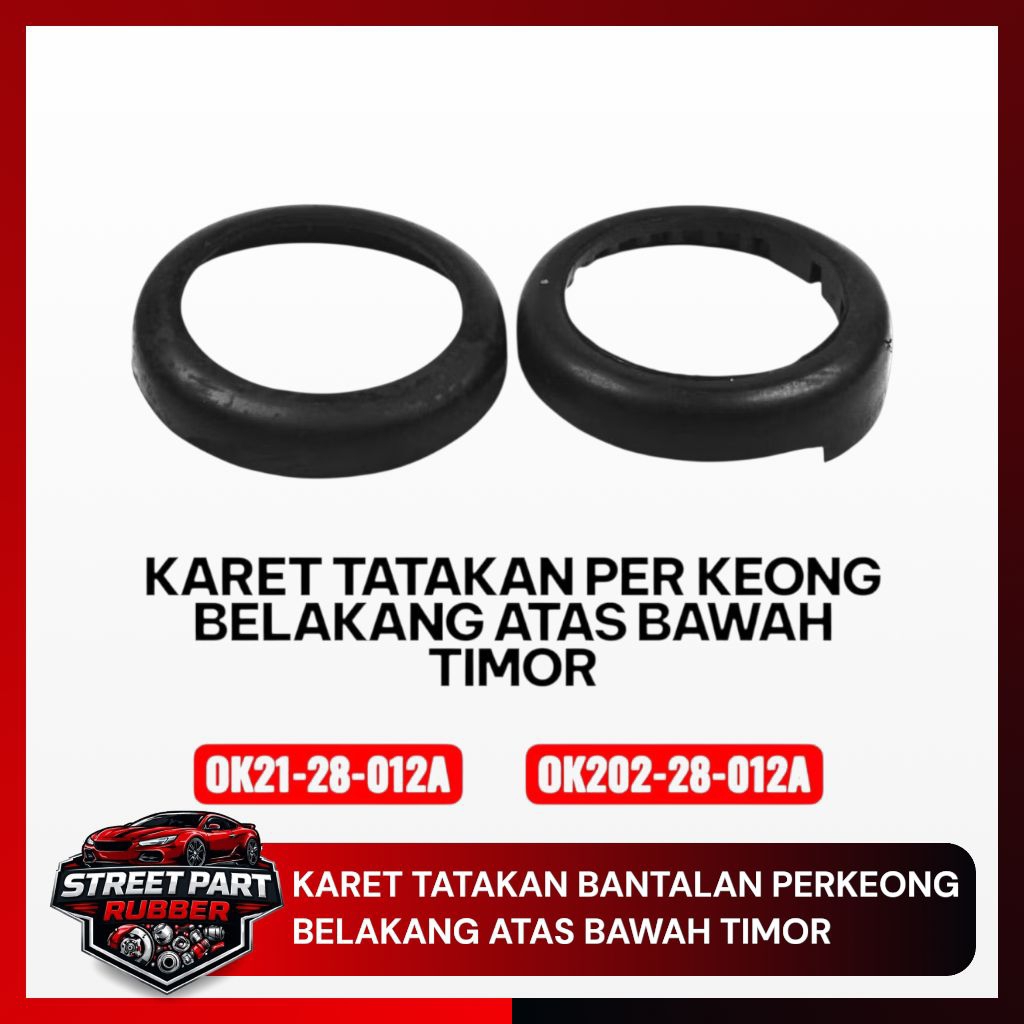KARET TATAKAN BANTALAN PERKEONG BELAKANG ATAS BAWAH TIMOR